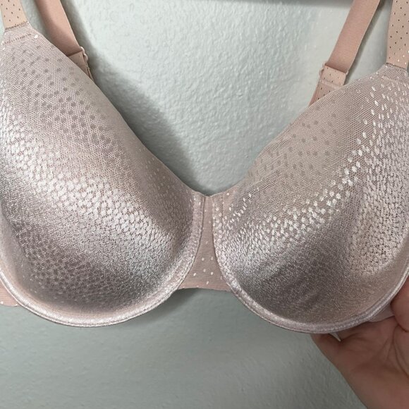 Wacoal Womens Pink Bra US 40DD Underwire Back Appeal t-shirt bra 853303 - Picture 4 of 8